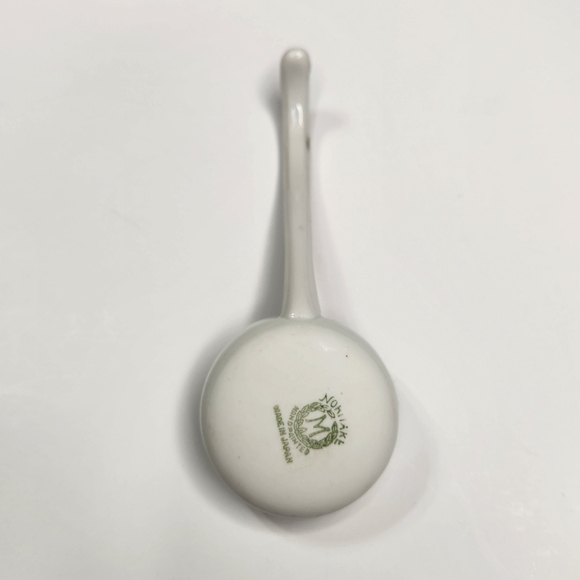 Noritake Ladle Spoon Hand Painted Japan Porcelain Pink Rose Flowers Cross - Picture 8 of 12